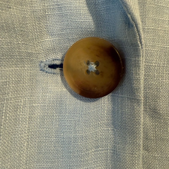 Michael Stars Light Blue 100% Linen Blazer RV $178 NWT Medium - Picture 3 of 7